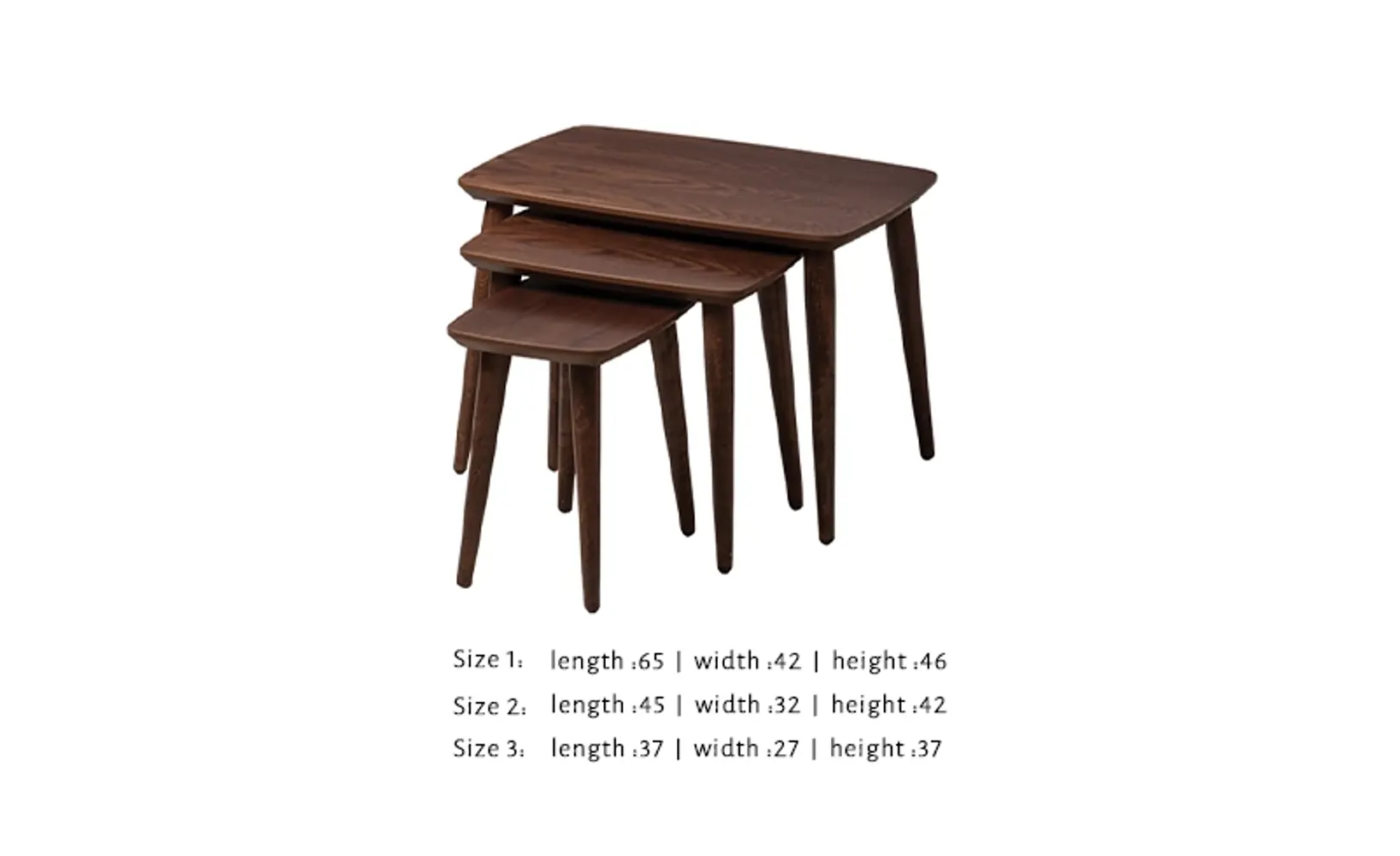  Table dimensions