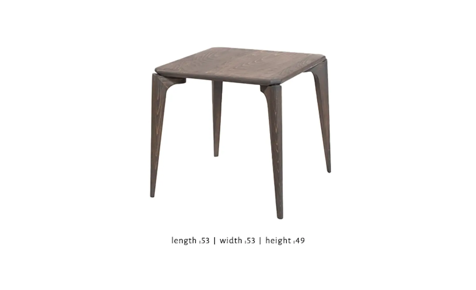  Table dimensions