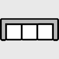 Three-seater sofa
