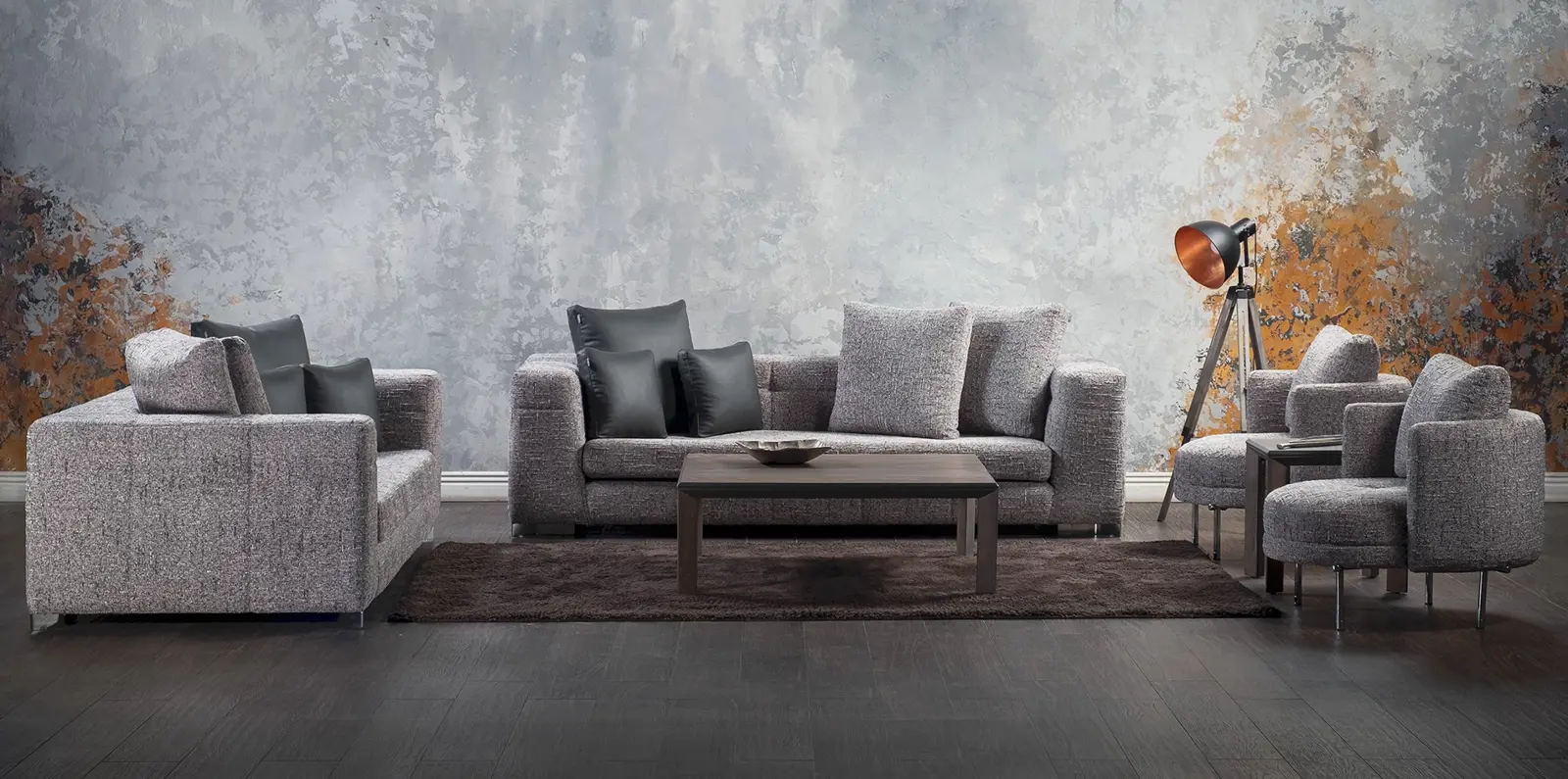 گروه مبلمان چوب رنگ